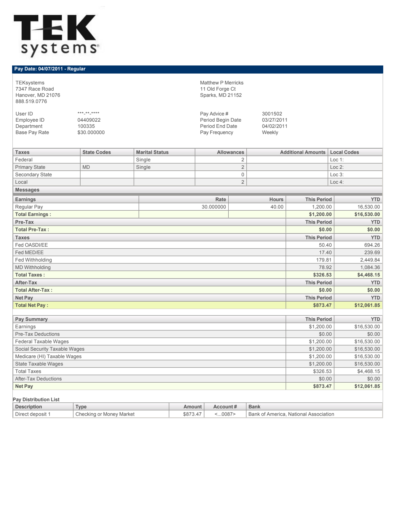 Paystub-TekSystems-pdf_2 Paystub Generator TekSystems Template PDF