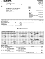 Paystub Generator US Bank Stements AND Rewards Template PDF
