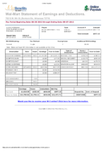 Paystub Generator Walmart Pay Stub Template PDF