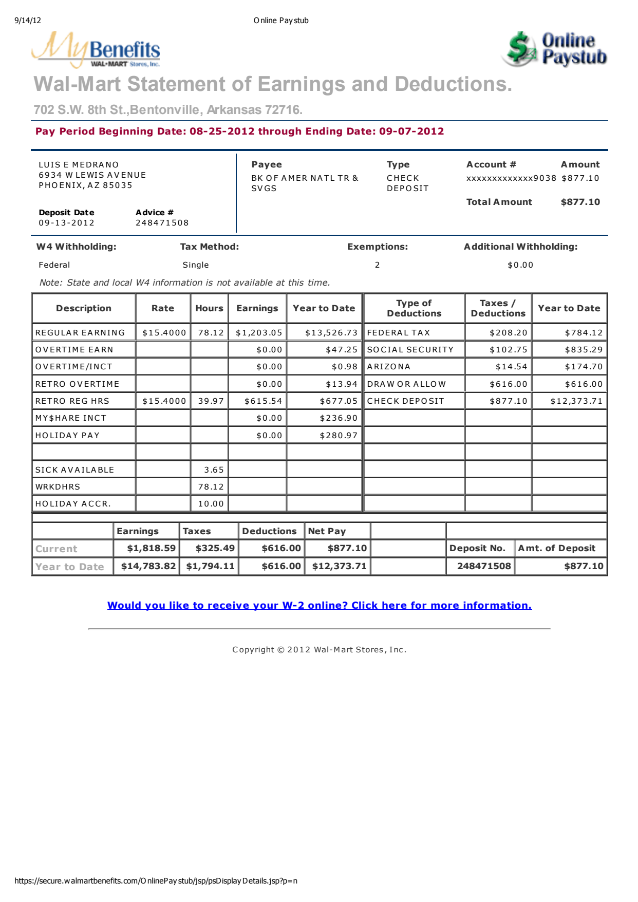 Paystub-Walmart Pay Stub Template-pdf_1 Paystub Generator Walmart Pay Stub Template PDF