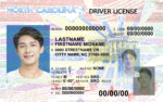 US North Carolina Driver's License Driver License Template