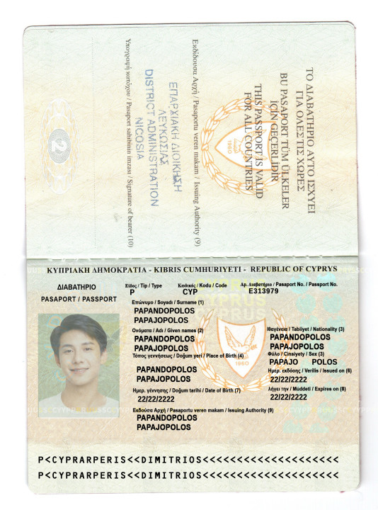 Pre-good-Passport-Cyprus (2) Cyprus Passport Template Photo Picture Template V1&2