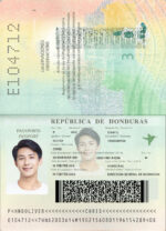 Honduras Passport Template Photo Picture Template