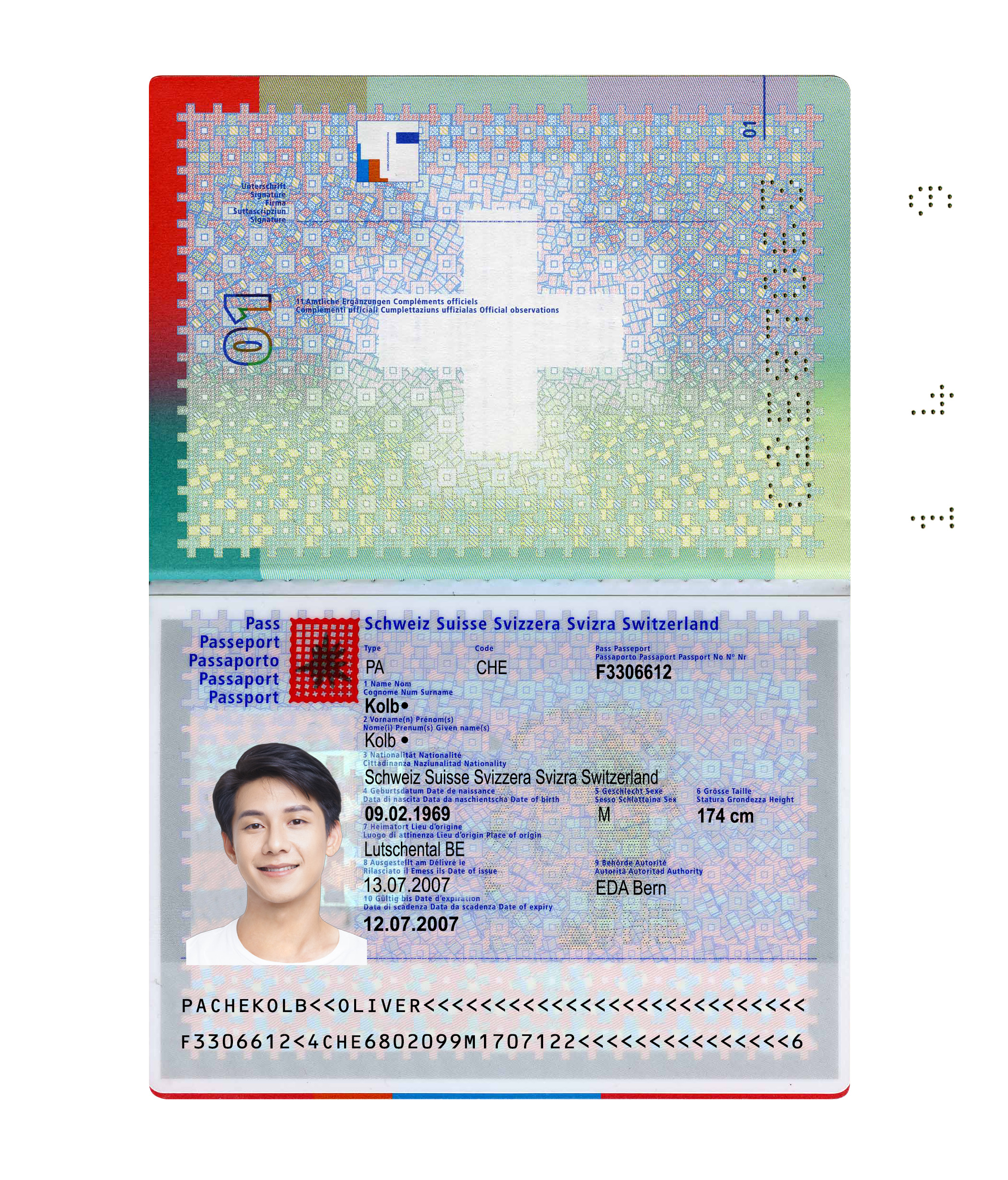 Pre-good-Passport-Switzerland Switzerland Passport Template Photo Picture Template