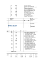 Bank Statement SunTrust Bank Statement word