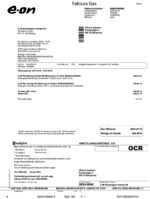 Ediable Utility Bills Sweden E.On&Kraf Energy Bill Blank Template