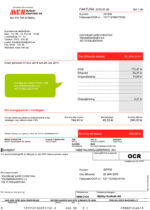 Ediable Utility Bills Sweden E.On&Kraf Energy Bill Blank Template