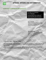 Bank Statement USA Canada TD Bank Statement Word