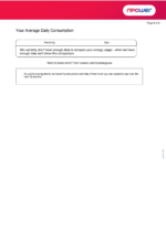 Ediable Utility Bills UK NPower Energy Electricity Bill Blank Template-V1&2&3
