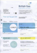 Ediable Utility Bills UK British Gas Bill Blank Template