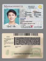 US Massachusetts Driver's License USA Driver License Template V1&2&3