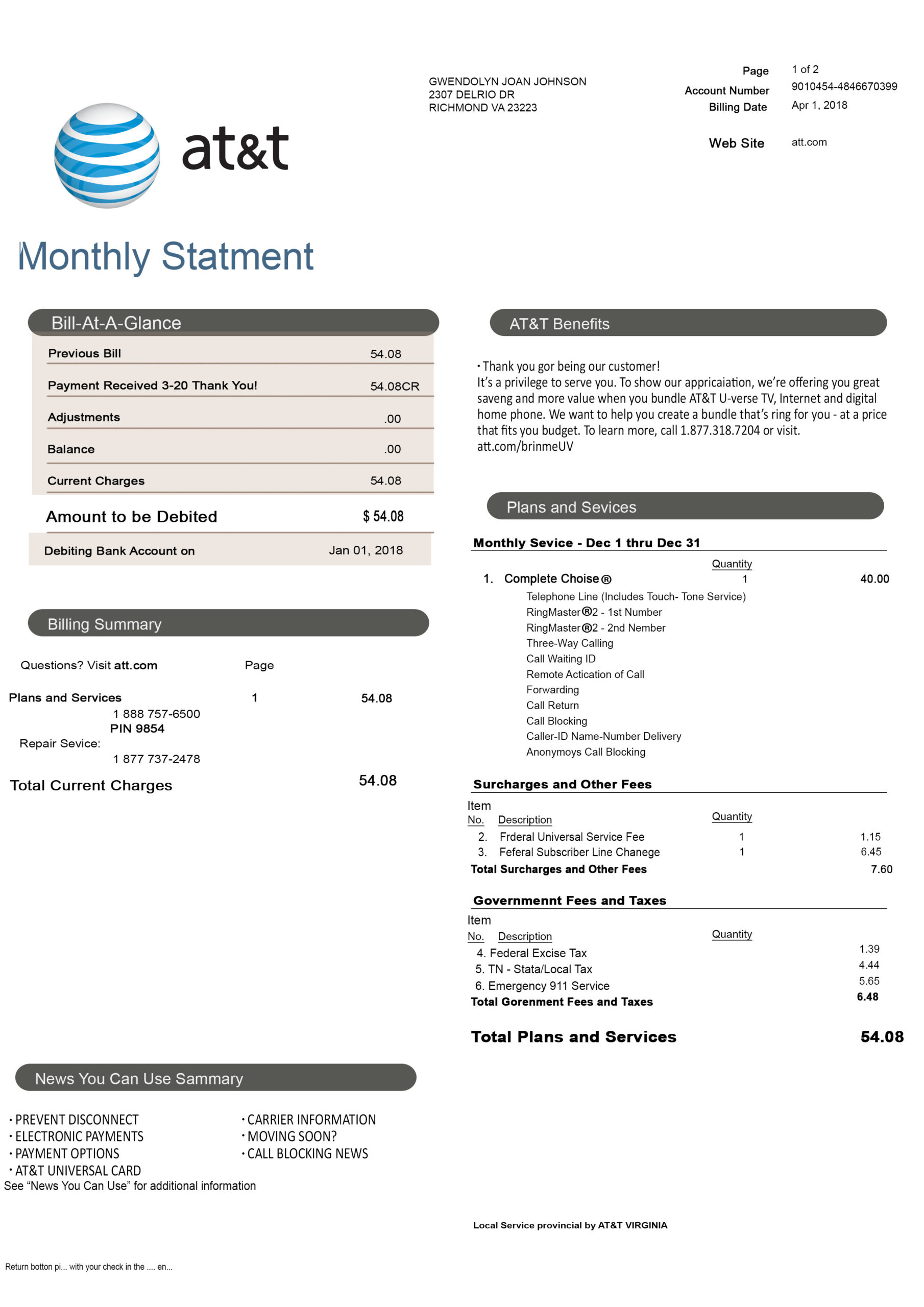 US-Mobile_Invoice-AT & T