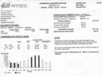 Ediable Utility Bills USA New York NYSEG Bill Blank Template