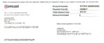 Ediable Utility Bills USA Comcast Payment Stub Blank Template