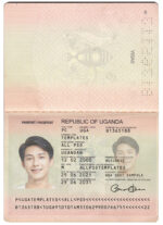 Uganda Passport Template Photo Picture Template