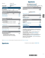 Ediable Utility Bills Canada Spectrum Bill-Word&PDF Template