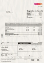 Ediable Utility Bills Denmark AURA Energy Electricity Bill