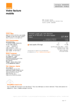 Ediable Utility Bills France Orange Mobile Bill Blank Template