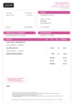 Ediable Utility Bills France Yacom Telecom Utility Bill Blank Template
