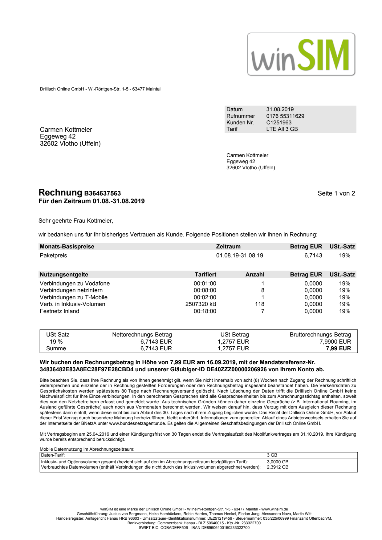 Utility Bills-Germany-WinSIM Mobile Telecom Invoice-PDF_1