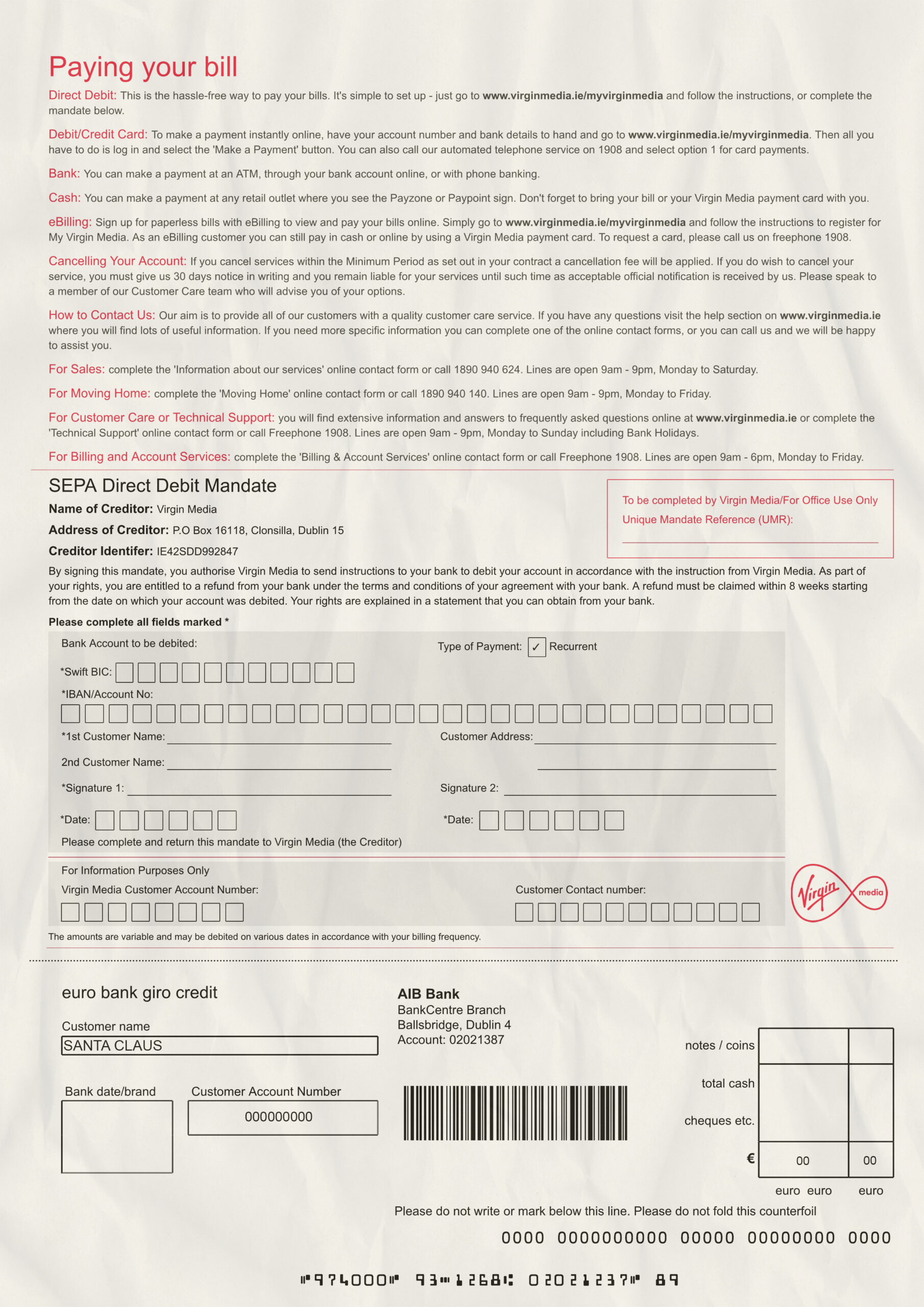 Utility Bills-Ireland-Virgin Media Telecom Invoice V2-PSD