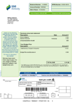 Ediable Utility Bills Ireland and UK SSE Airtricity Electricity Bills Blank Template