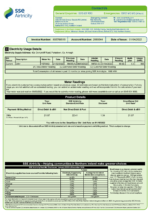 Ediable Utility Bills Ireland and UK SSE Airtricity Electricity Bills Blank Template