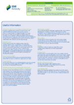 Ediable Utility Bills Ireland and UK SSE Airtricity Electricity Bills Blank Template