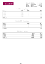 Ediable Utility Bills Qatar Power Phone Bill Blank Template