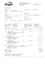 Ediable Utility Bills Singapore Singtell Utility Bill Blank Template