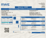 Ediable Utility Bills Slovenia RWE Telecom Utility Bill Blank Template