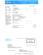 Ediable Utility Bills USA Illinois Nicor Gas bill Blank Template