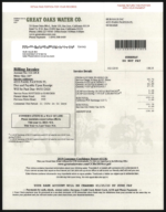 Ediable Utility Bills USA California GREAT OAKS WATER COMPANY Invoice Blank Template