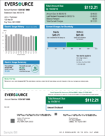 Ediable Utility Bills USA Eversource Gas Utility Bill Blank Template