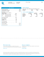 Ediable Utility Bills USA Florida FPL Energy Utility Bill Blank Template