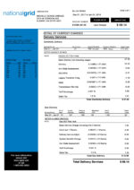 Ediable Utility Bills USA Georgia NationalGrid Energy Bill Blank Template