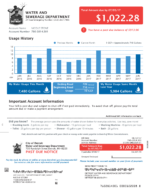 Ediable Utility Bills USA Michigan Detroit Water Bill Blank Template