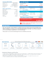 Ediable Utility Bills USA Michigan Detroit Water Bill Blank Template
