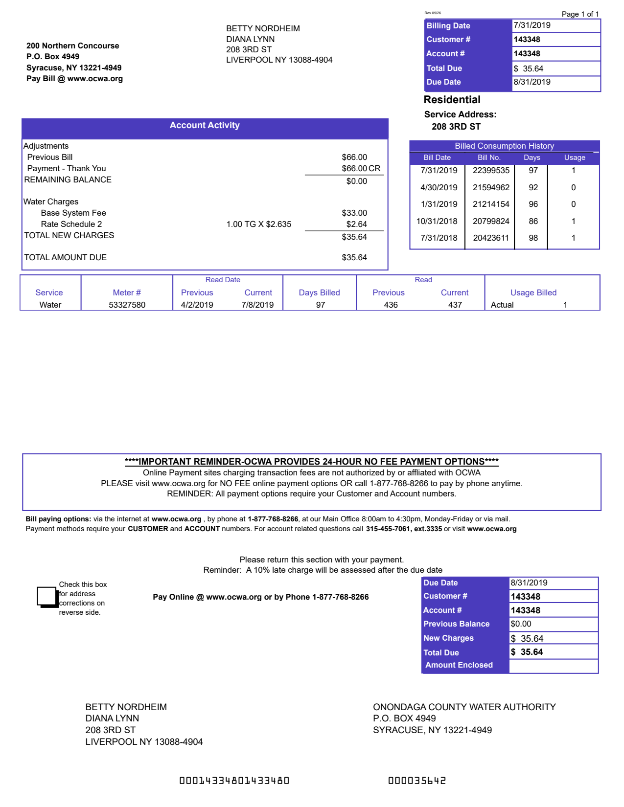 Utility Bills-USA-New York-Onondaga County Water Authority bill-pdf_1