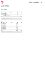 Ediable Utility Bills USA T-mobile Invoice Blank Template