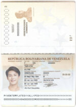 Venezuela Passport Template Photo Picture Template