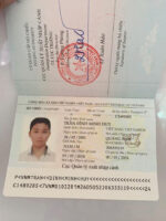 Vietnam passport template photo picture template V1&2
