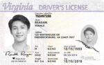 US Virginia Driver's License Driver License Template