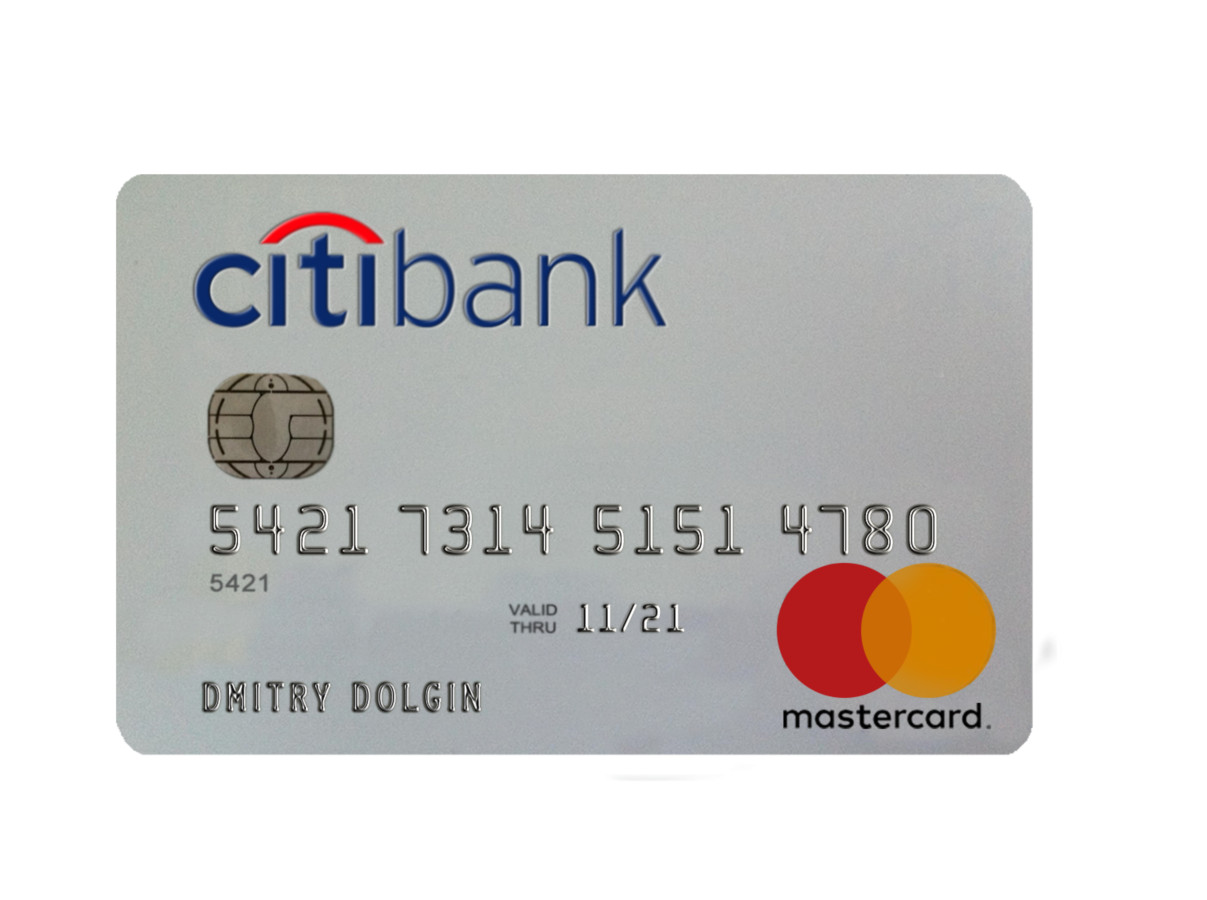 Visa Card-Citibank-V2-Front(UK Mastercard) Visa Card Citibank Card Generator Template