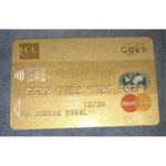 Visa&Mastercard LCL Gold Card Generator Template