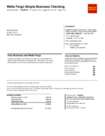 Bank Statement Wells Fargo Bank Statement-word Template
