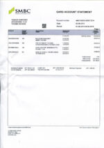 Bank Statement Japan SMBC Bank Statement Psd Template