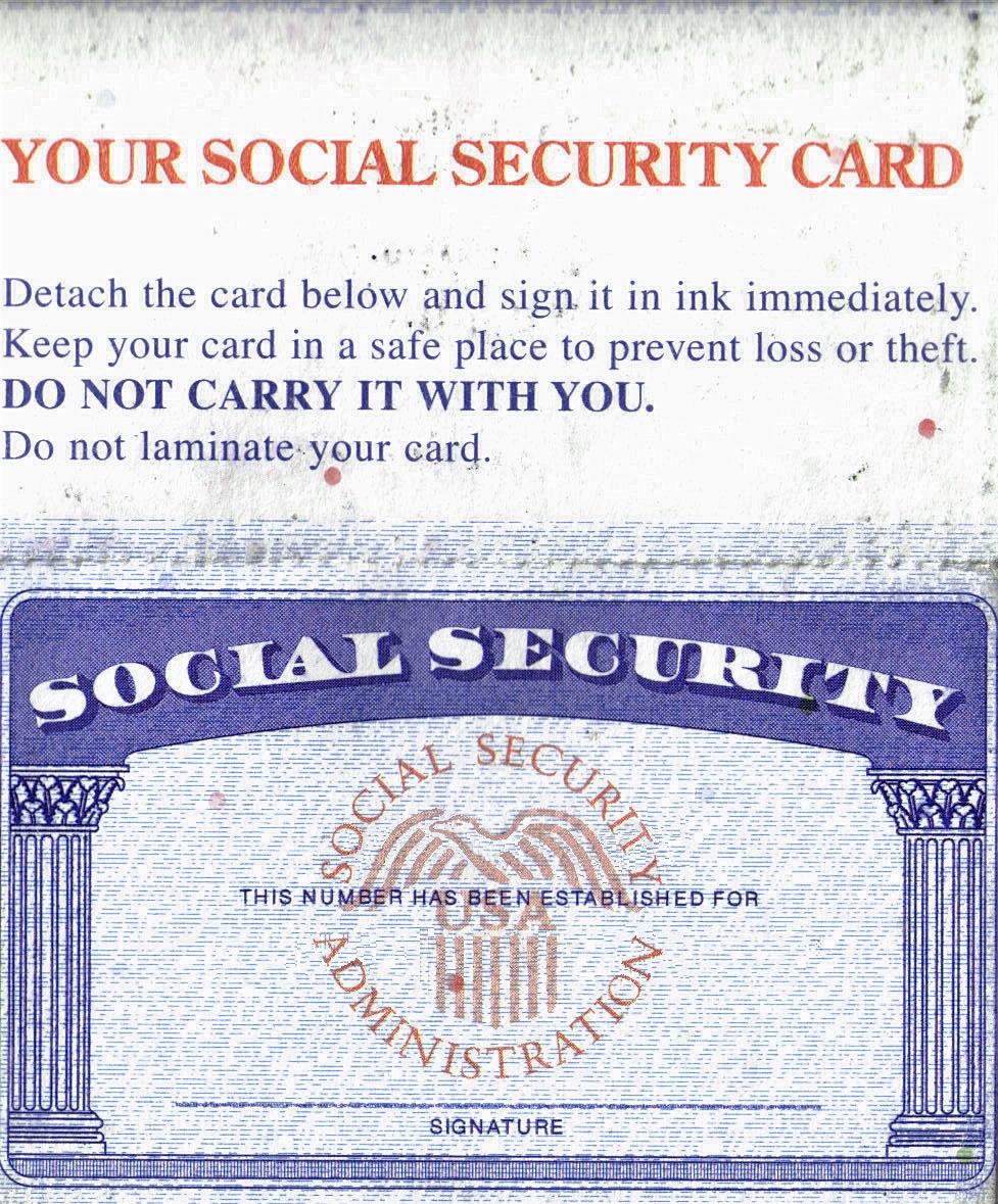 socialsecuritycard template
