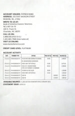 Bank Statement-Bank Of America Template pdf&word&psd V1&2&3